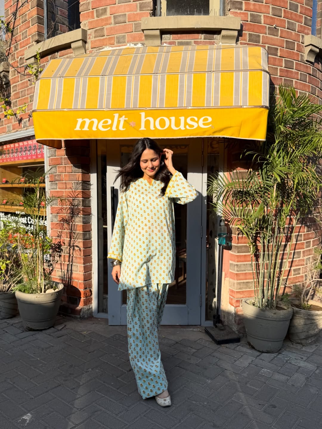 Azure Printed Pure Cotton Co-Ord Set