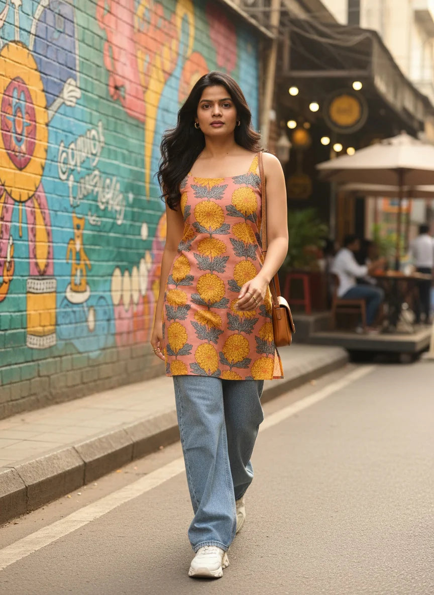 Megha-2 in 1 short Kurti