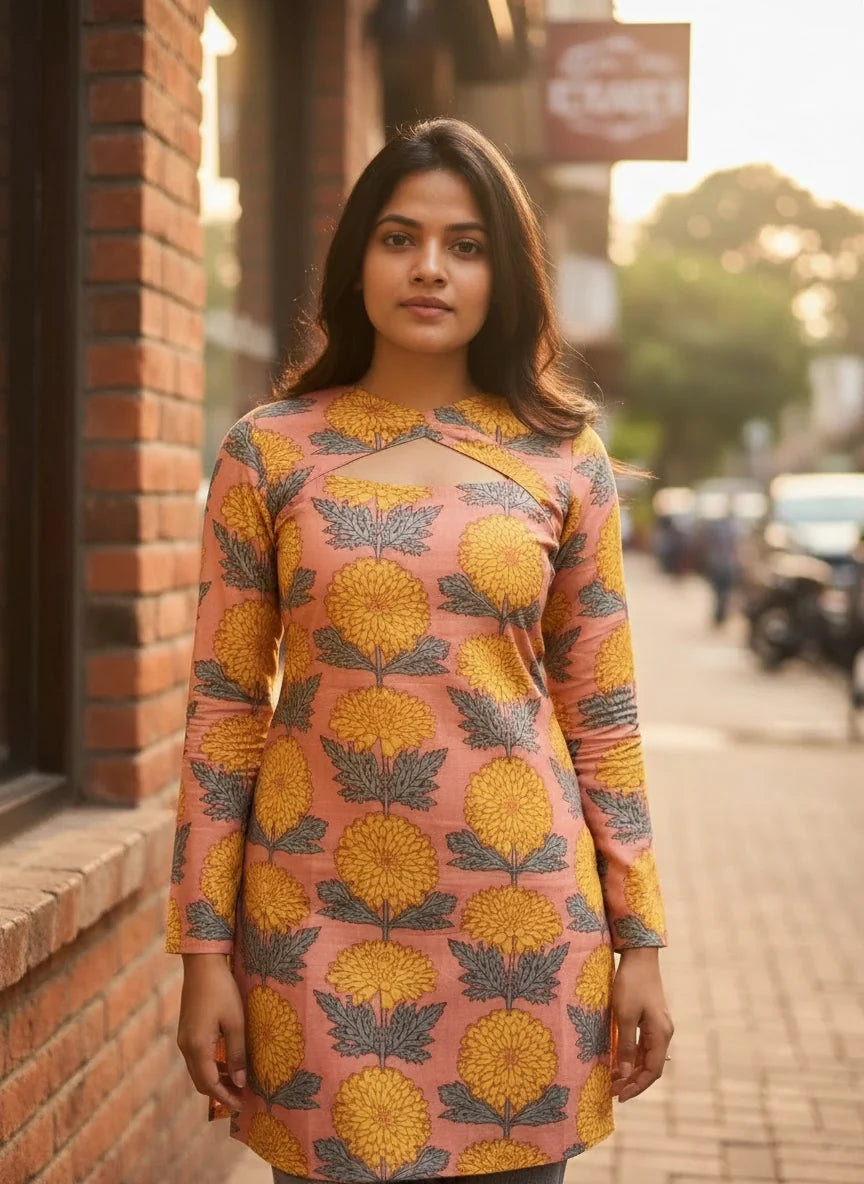 Megha-2 in 1 short Kurti