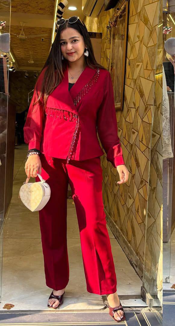 The Embellished Wrap Co-ord Set