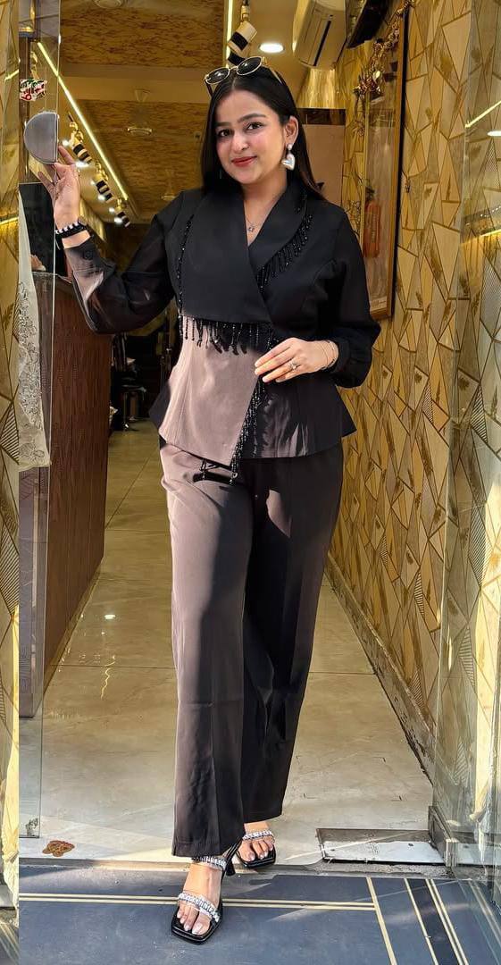 The Embellished Wrap Co-ord Set