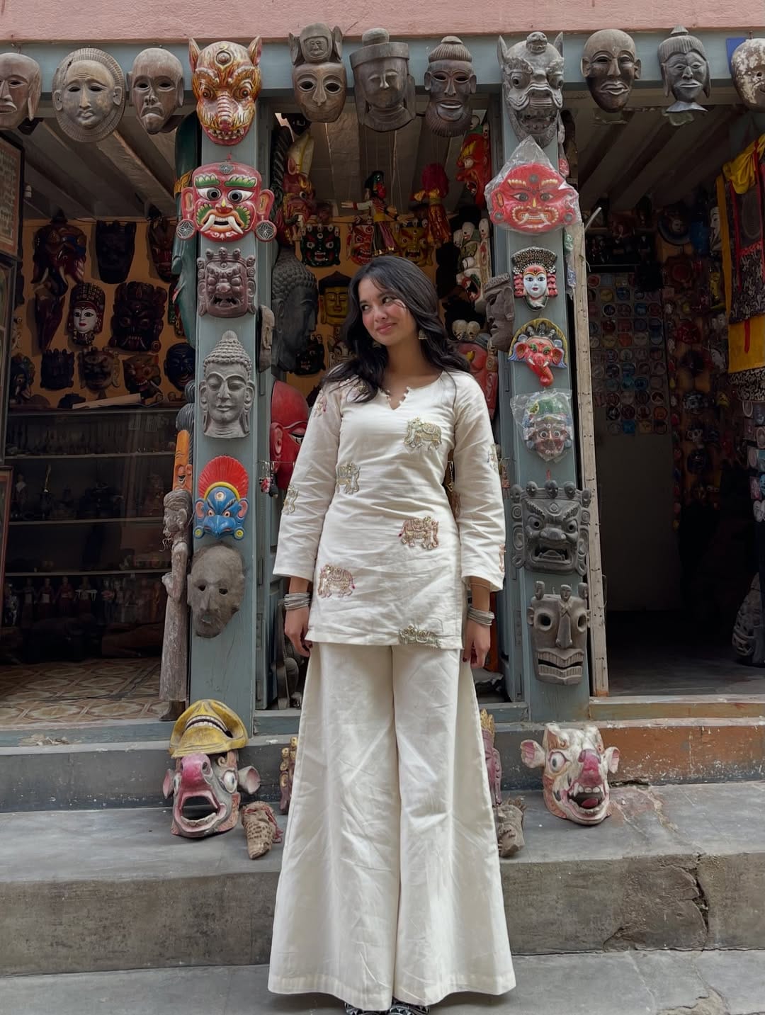 Tara Full Sleeve Hand Embroidered Kurti