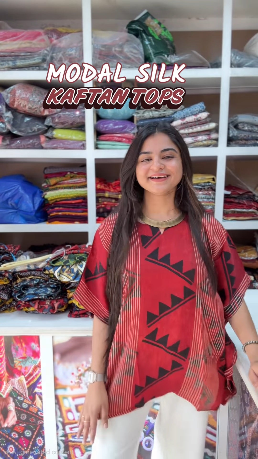 ajrakh printed kaftan shirt