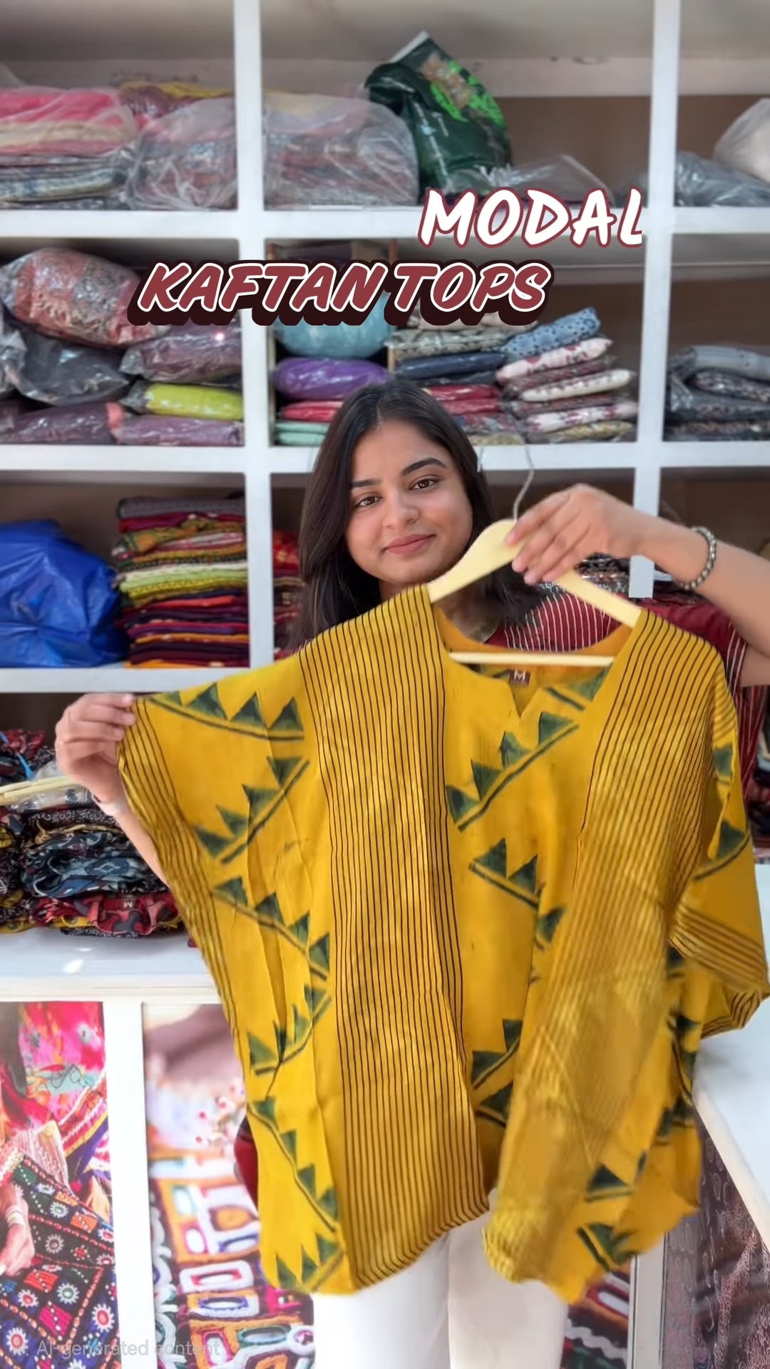 ajrakh printed kaftan shirt