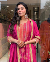 NEW PAKISTANI RESHMI SUIT SET