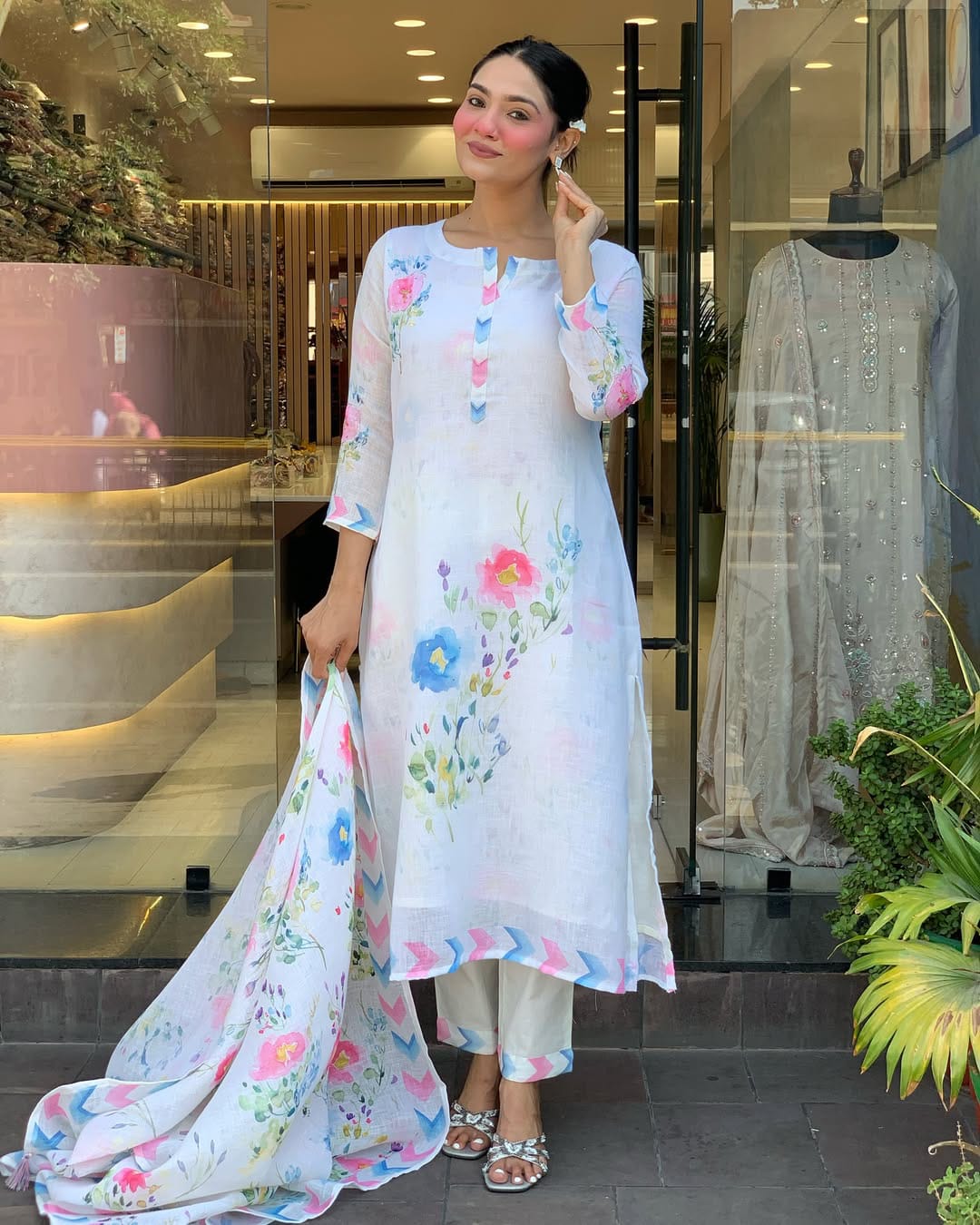 DIGITAL PRINTED TOP BOTTOM AND DUPATTA