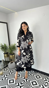 Heavy Magic Cotton Kurta Pants in Beautiful Floral Prints (SHRISHA)