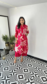 Heavy Magic Cotton Kurta Pants in Beautiful Floral Prints (SHRISHA)