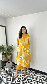 Heavy Magic Cotton Kurta Pants in Beautiful Floral Prints (SHRISHA)