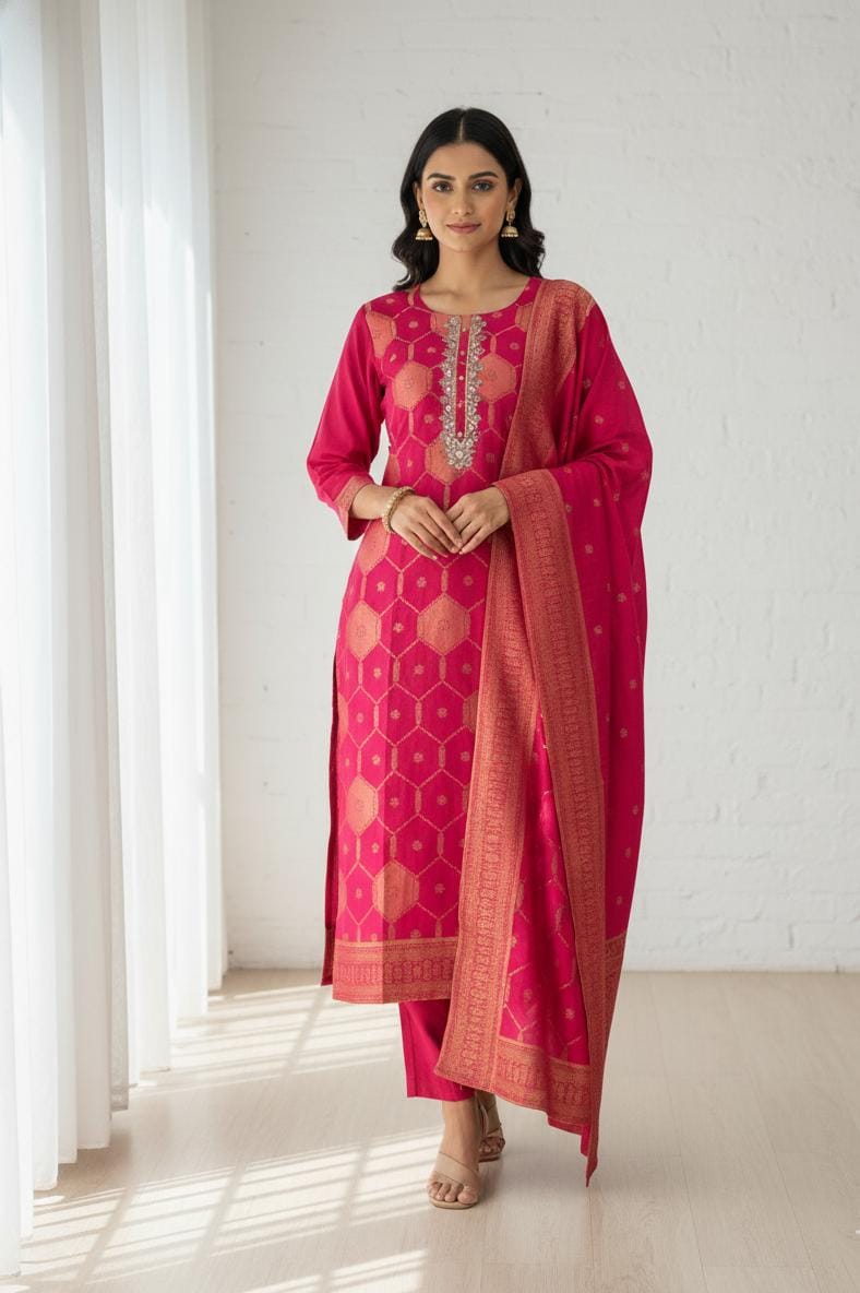 Pure Banarasi Suit Set