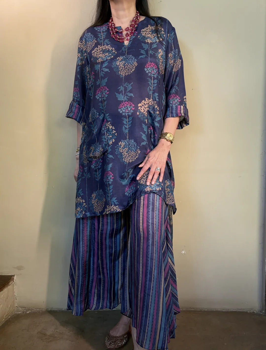 Mana Cotton Printed Bloom Cord-Set